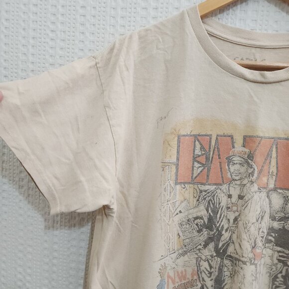 Eazy-E Cream Graphic Tee Crewneck T-Shirt Size Large Unisex - Picture 7 of 10